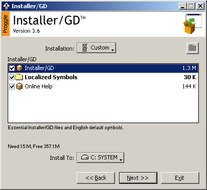 Installer/GD Screenshot